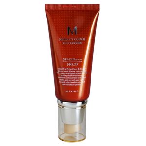 Missha M Perfect Cover BB krém magas UV védelemmel árnyalat No. 27 Honey Beige SPF42/PA+++ 50 ml
