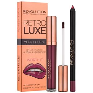 Makeup Revolution Retro Luxe ajakápoló készlet árnyalat Worth It 5.5 ml