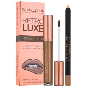 Makeup Revolution Retro Luxe ajakápoló készlet árnyalat We Rule 5,5 ml