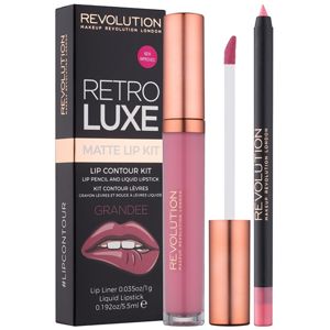 Makeup Revolution Retro Luxe matt szett ajkakra árnyalat Grandee 5,5 ml