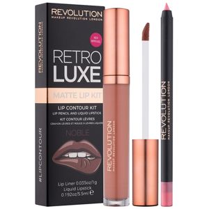 Makeup Revolution Retro Luxe matt szett ajkakra árnyalat Noble 5,5 ml