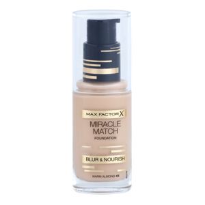 Max Factor Miracle Match folyékony make-up hidratáló hatással árnyalat 45 Warm Almond 30 ml
