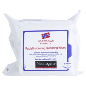 Neutrogena Face Care tisztító törlőkendő száraz és érzékeny bőrre 25 db