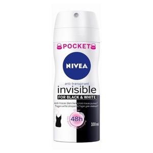 Nivea Invisible Black & White Clear izzadásgátló spray -ben hölgyeknek 100 ml