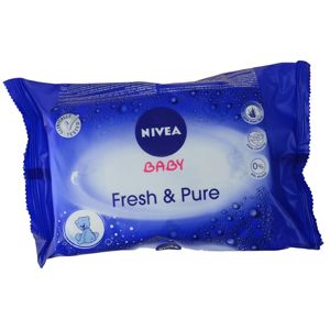 Nivea Baby Fresh & Pure tisztító törlőkendő Aloe Vera tartalommal 63 db