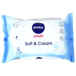 Nivea Baby Soft & Cream tisztító törlőkendő 63 db