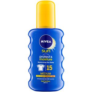 Nivea Sun Protect & Moisture napozó spray SPF 15 200 ml
