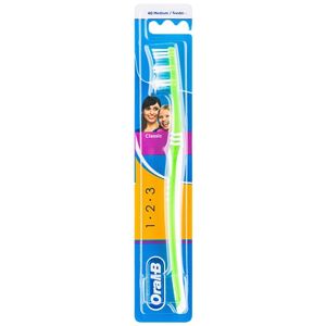 Oral B 1-2-3 Classic Care fogkefe közepes Green