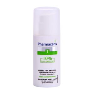 Pharmaceris T-Zone Oily Skin Sebo-Almond Peel éjszakai szabályozó és tisztító arckrém a bőr felszínének megújítására