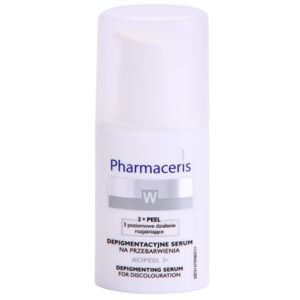 Pharmaceris W-Whitening Acipeel 3x élénkítő korrekciós szérum a pigmentfoltok ellen C vitamin