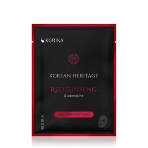 KORIKA Korean Heritage Red Ginseng & Adenosine Anti-aging Sheet Mask ráncok elleni gézmaszk Red Ginseng
