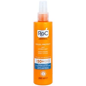 RoC Soleil Protect védő és hidratáló tej spray formában SPF 50+ 200 ml