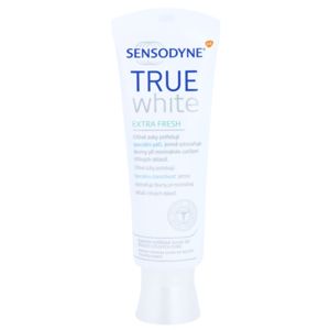 Sensodyne True White Extra Fresh fehérítő paszta fogkő és foltok ellen érzékeny fogakra