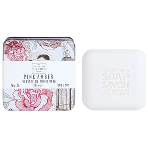 Scottish Fine Soaps Pink Amber Luxus szappan fém dobozban