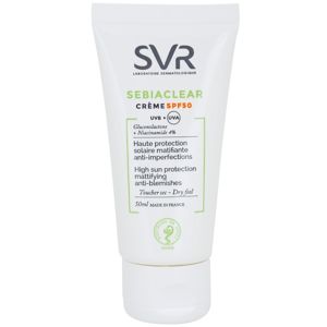 SVR Sebiaclear védő mattító krém a zsíros és tökéletlen arcbőrre SPF 50 50 ml