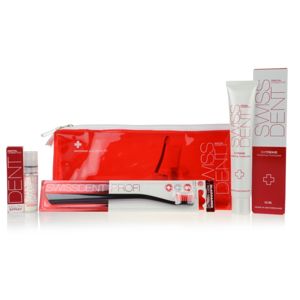 Swissdent Emergency Kit Red fogápoló készlet (a fogzománc gyengéd fehérítésére és védelmére)
