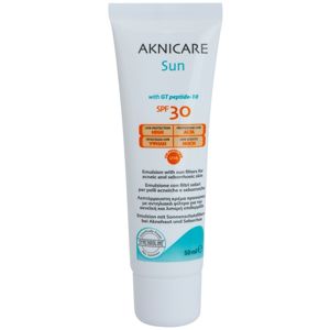 Synchroline Aknicare Sun napozó emulzió pattanásos és szeborrhoeás bőrre SPF 30 50 ml