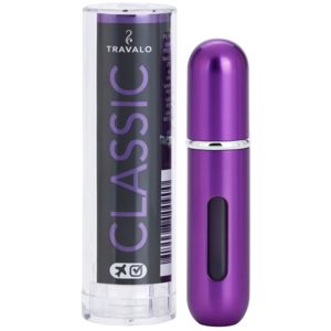 Travalo Classic Black szórófejes parfüm utántöltő palack unisex Purple 5 ml