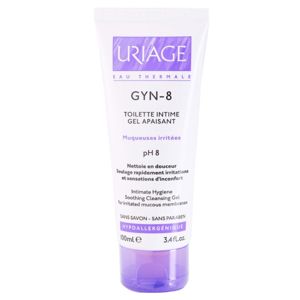 Uriage Gyn-Phy Gyn-8 Soothing Cleansing Gel Intimate Hygiene gél intim higiéniára az irritált bőrre 100 ml