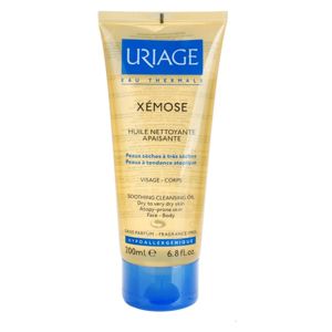 Uriage Xémose Cleansing Soothing Oil nyugtató és tisztító olaj arcra és testre 200 ml