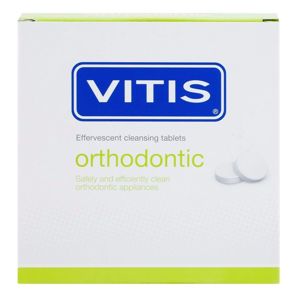 Vitis Orthodontic tisztító tabletta kivehető fogszabályozóra és protézisre