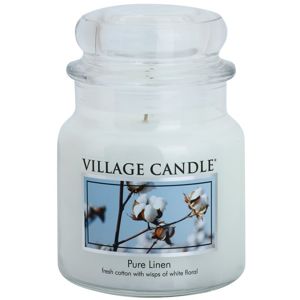 Village Candle Pure Linen illatgyertya (Metal Lid) 389 g