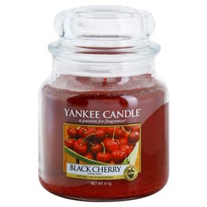 Yankee Candle Black Cherry illatgyertya Classic közepes méret 411 g