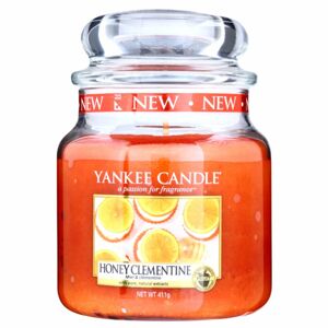 Yankee Candle Honey Clementine illatos gyertya 411 g Classic közepes méret