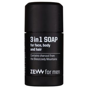 Zew For Men 3 in 1 Soap természetes puha szappan arcra, testre és hajra 3 az 1-ben 85 ml
